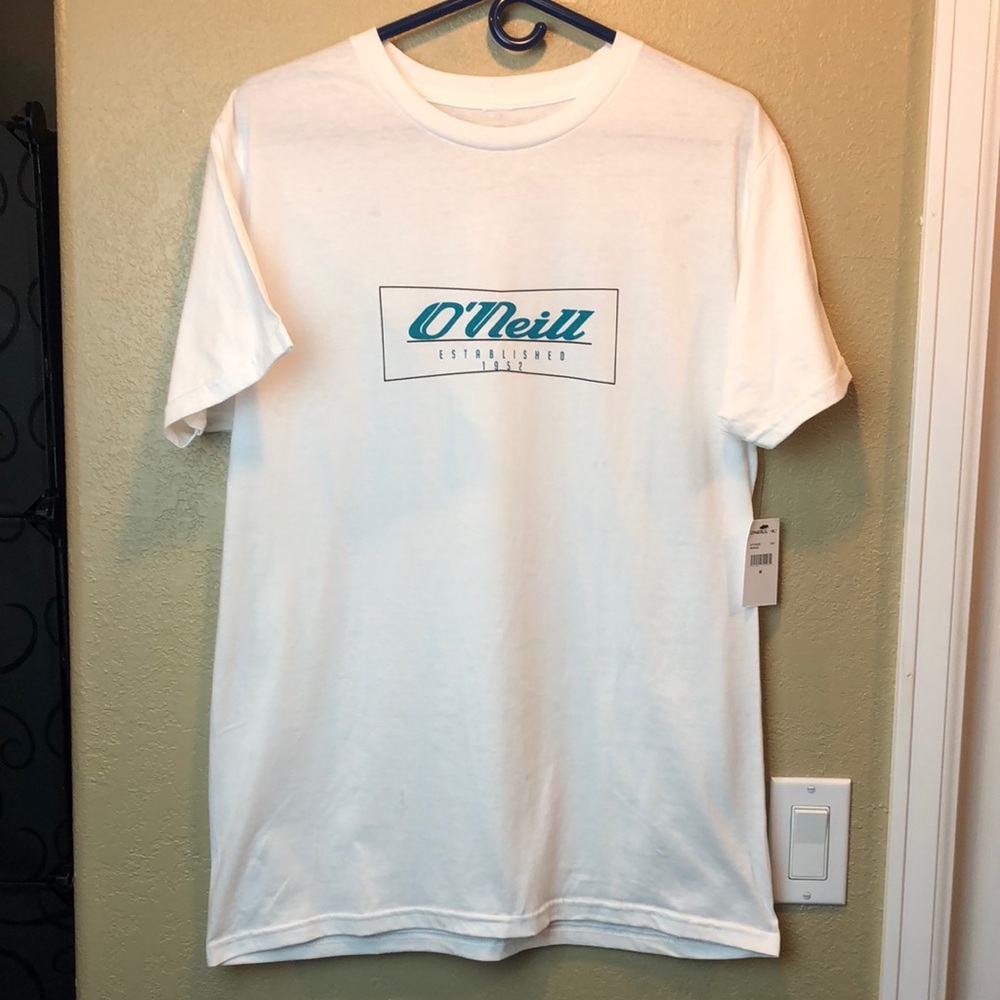 ONeill Wrangle Logo White Tee NWT